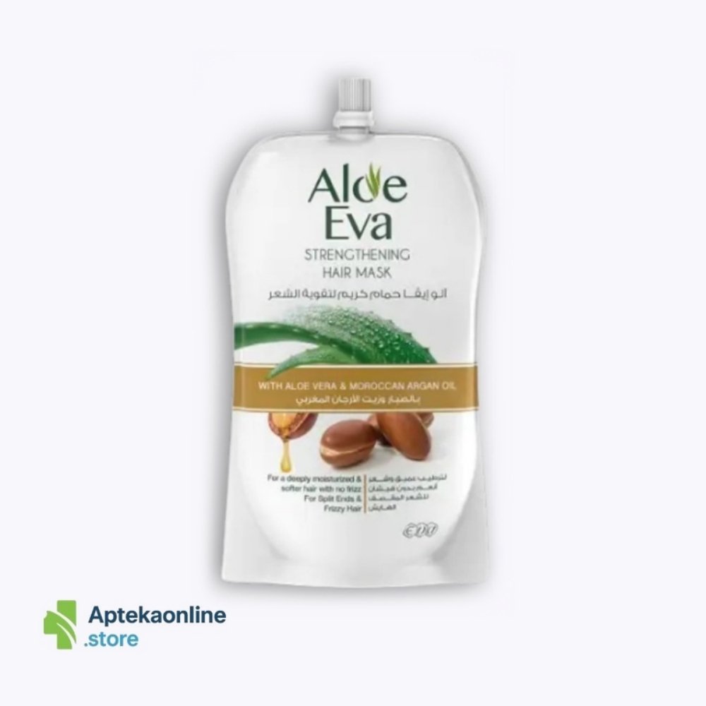 Aloe Eva Hair Strengthening Mask Pouch With Aloe Vera & Moroccan Argan Oil 250 Gm