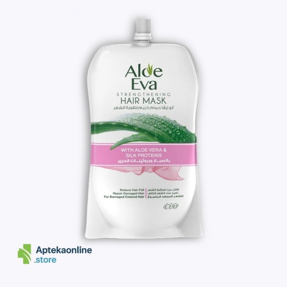 Aloe Eva Strengthening Hair Mask Pouch With Aloe Vera & Silk Proteins 250 Gm