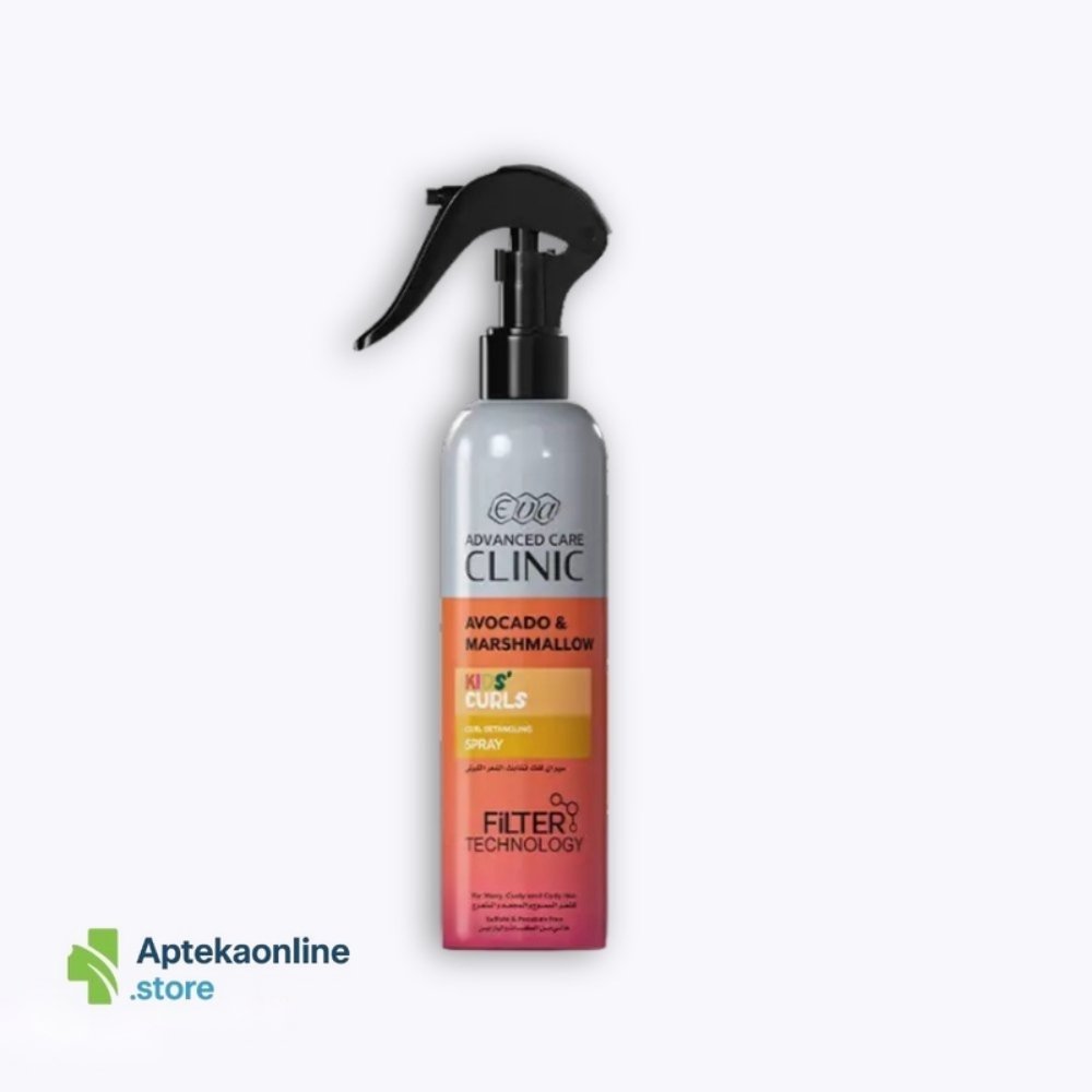 Eva Advanced Care Clinic Kids’ Curls Curl Detangling Spray For Wavy, Curly, And Coily Hair 185 Ml