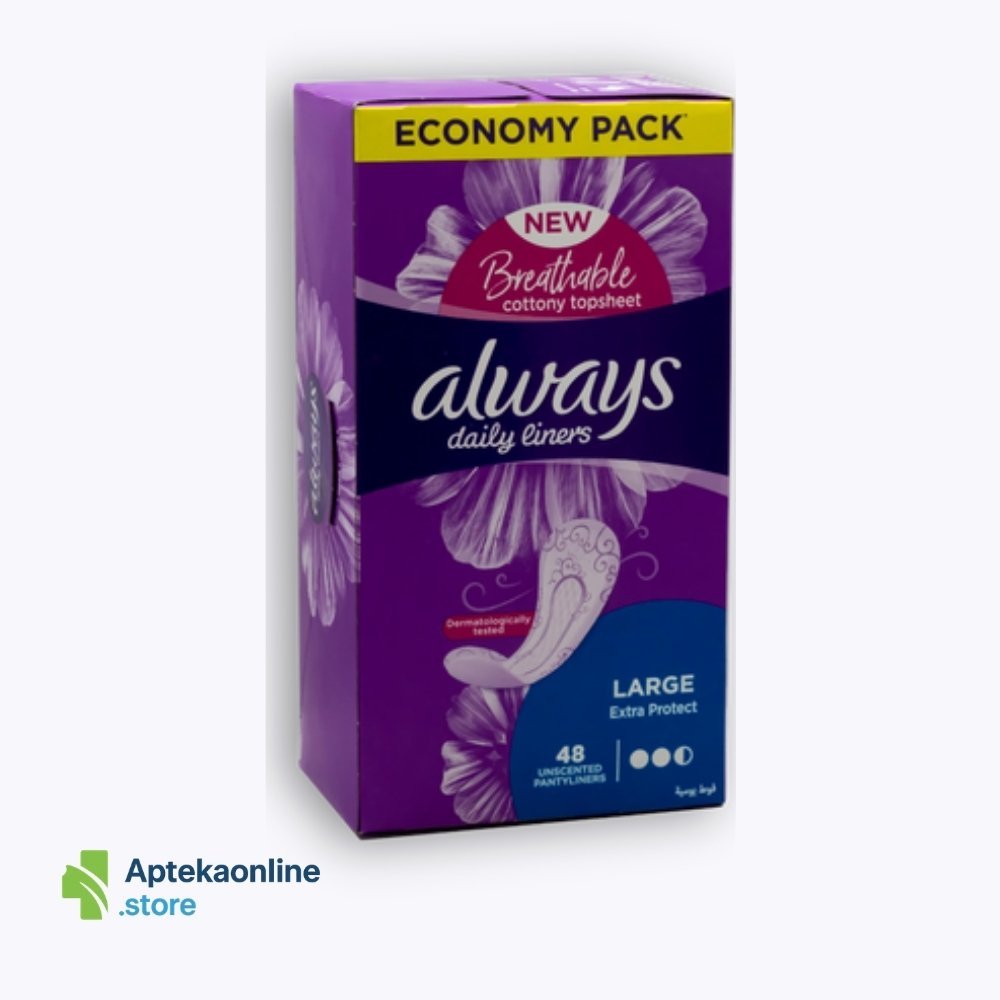 Always Dailyliners Large 48 Pads