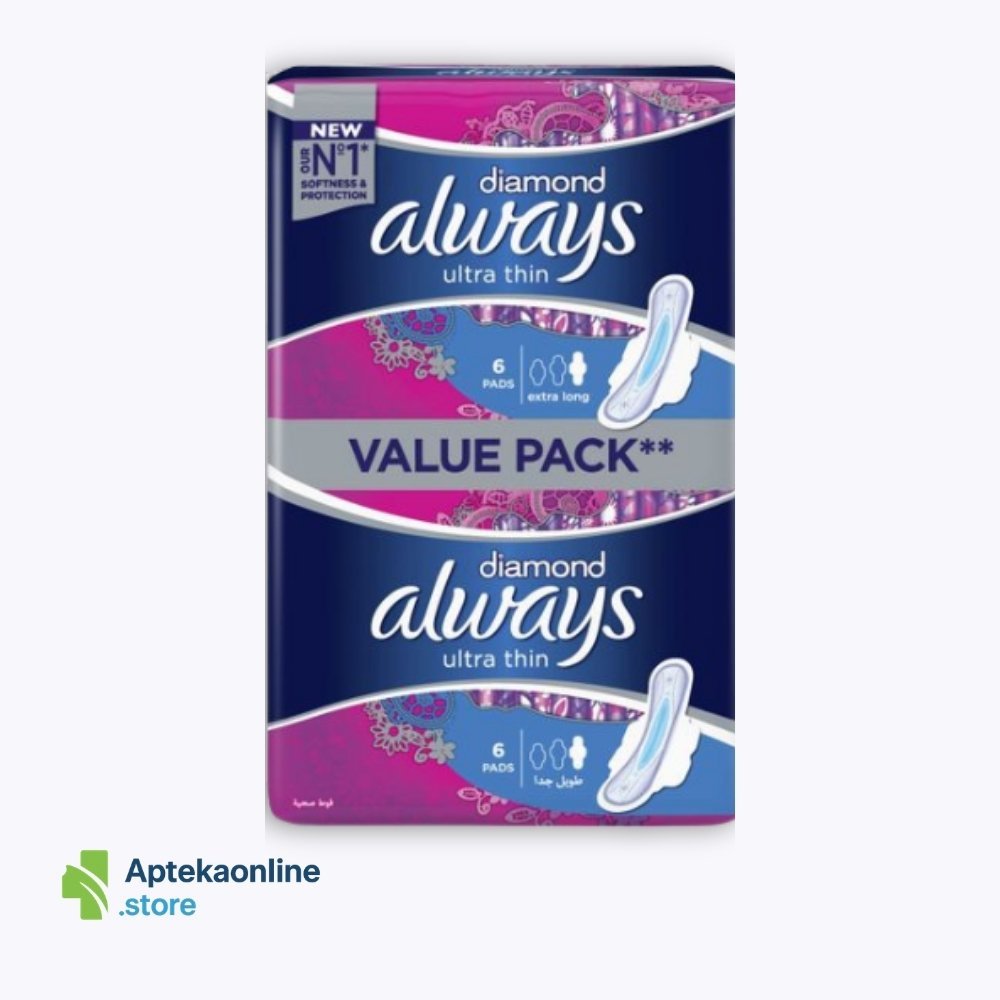 Always Diamond Extra Long 12 Pads