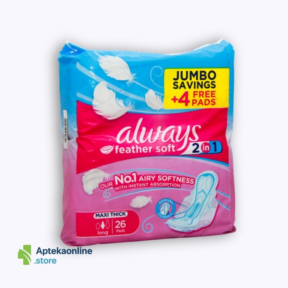 Always Feather Soft Maxi Thick Long 26 Pads