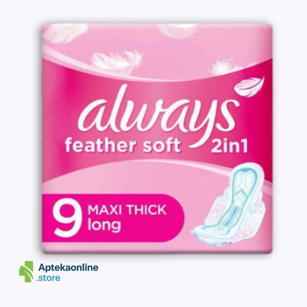 Always Feather Soft Maxi Thick Long Night 8 Pads