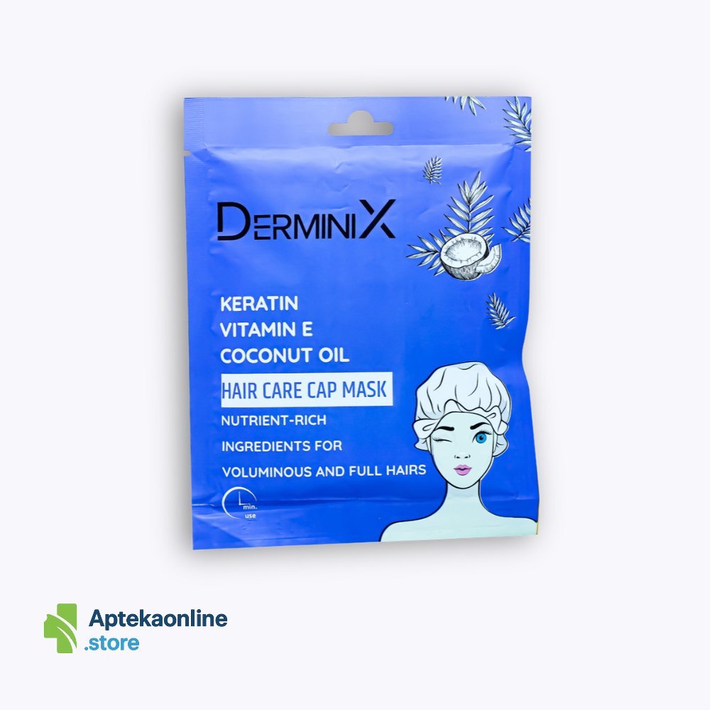 Derminix Nourishing repair hair cap mask with keratin and coconut oil 25 g