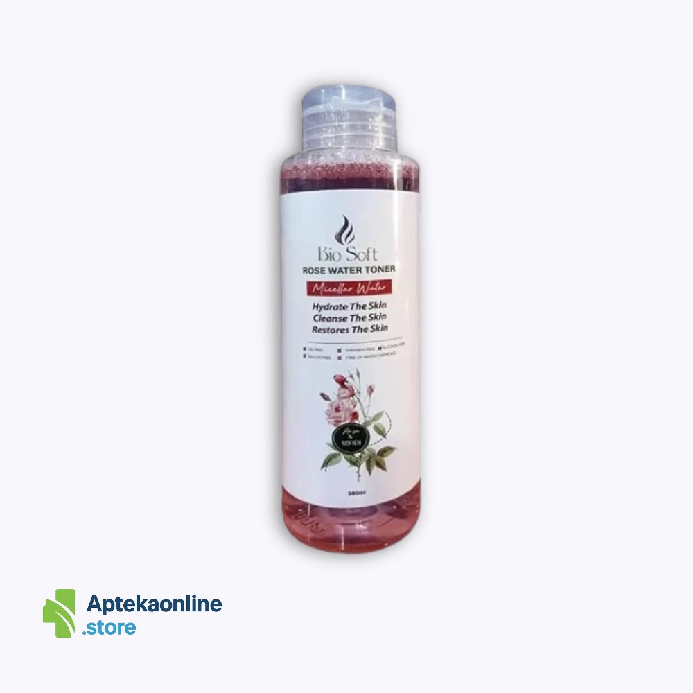 Bio Soft Rose Water Toner Micellar Water 380 ml
