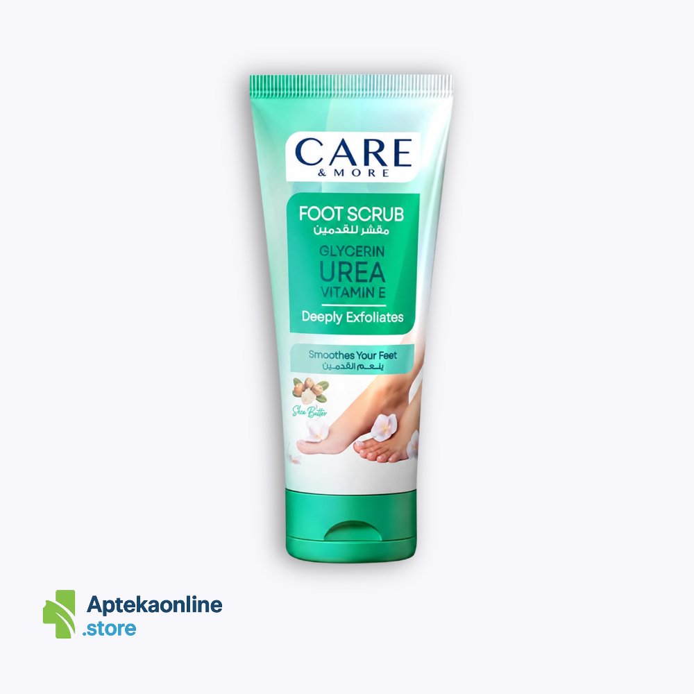 Care & More Softening Foot Scrub with Glycerin, Urea & Vitamin E 100 ml