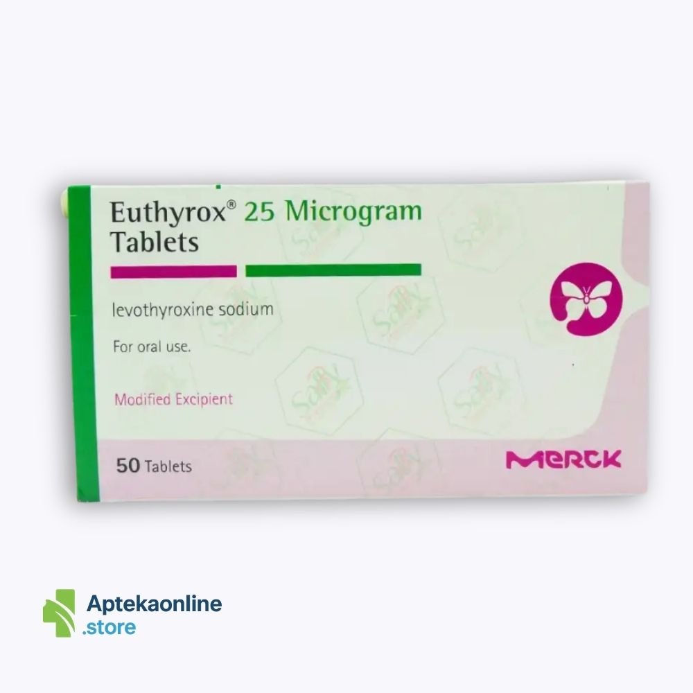 Euthyrox 25 mcg 50 tablets