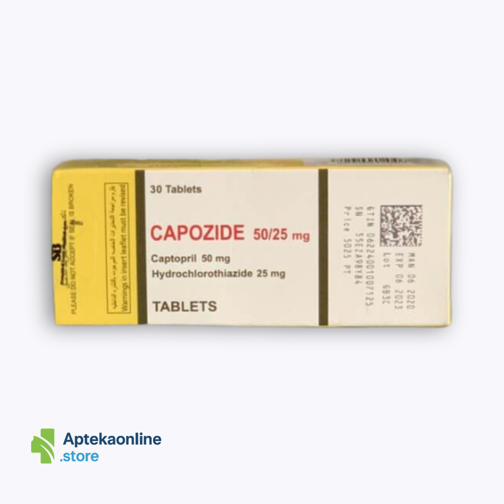 Capozide 50/25 mg 30 tablets
